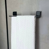 Kit para Banheiro Acessórios Ventosa Preto Fosco - 3 Peças - Ela Decora